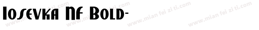 Iosevka NF Bold字体转换